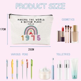 SSKHE Bedeutende Geburtstagsgeschenke für 50 Jahre Alte Frauen, Geburtstagsgeschenke Kosmetiktaschen Taschen, Personalisierte Socken, Personalisierte 50 Jahre Alte Dame Präsentieren Ideen für Mutter.