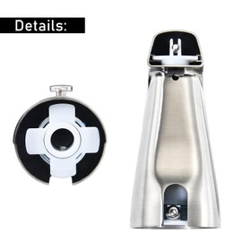 Tub Spout with Integrated Diverter for 1/2 inch Copper Tube - Metal Construction, Brushed Nickel