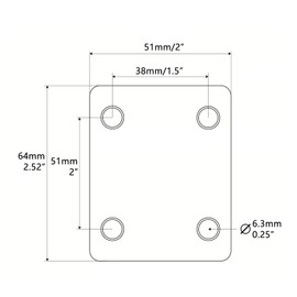 Musiin Electric guitar bass neck plate Strat Tele Style reinforcement plate body connection with screws square metal(black)