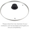 Penguin Home 16cm Toughened Glass Lid with Bakelite Knob -