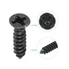 sourcing map M3 x 12mm Wood Screws Phillips Flat Head