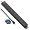 8 Outlet Heavy Duty Power Strip with USB PD 20W,