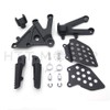 Black Front Rider Foot Pegs Bracket Fit For Honda Cbr600Rr