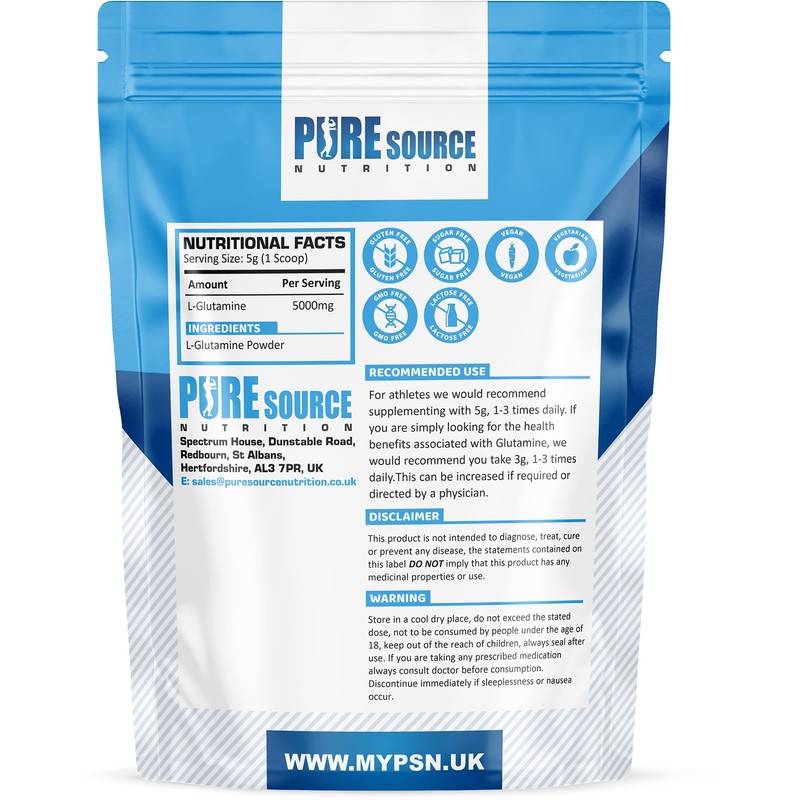L-Glutamine 250g - Pure Micronised L-Glutamine Powder - Amino Acid