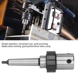 Morse Taper Arbor Ring Cutting Mandrel for Drill Ring Cutting Shaft Drill Extension Adapter Drill Chuck MT2 19.05mm Morse Taper Internal Cooling Drill Sleeve R8 Adapter