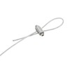 PATIKIL 10pcs 6X10mm Hole Wire Rope Clip Set Steel Double