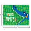 Creative Converting Alligator Birthday Party Invitations, 8 ct