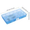 NGOSUET Pack of 12 15 Grid Universal Sorting Boxes, Transparent