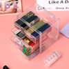 Stackable Drawer Box, Cosmetic Organiser with 6 Drawers, Acrylic Make