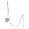 TREEWETO Men's Albert Chain Pocket Watch Curb Link Key Chain