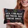 Sisadodo DND Dice Bag for Men Women Yes I Really