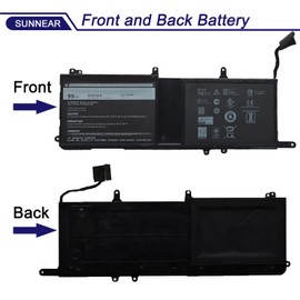 SUNNEAR 9NJM1 Laptop Battery for Dell Alienware 15 R3 R4 17 R4 R5 Series Dell ALW17C Series 0546FF 0HF250 44T2R HF250 MG2YH 0MG2YH, Dell P31E P69F Series 11.4V 3-Cell