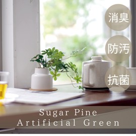 Kishima KH-61250 Artificial House Plants, Fake Green, Artificial Plants, Never Wither, Artificial Flowers, Green, Catalyst, Deodorizer, Antibacterial, Air Purifier, Sugarpine, Small