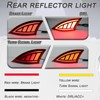 GEEGEETOP Full Lens LED Rear Reflector Bumper Fog Light Assembly