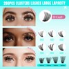 Lash Clusters Wispy 280PCS Eyelash Extension 80D Cluster Lashes Individual