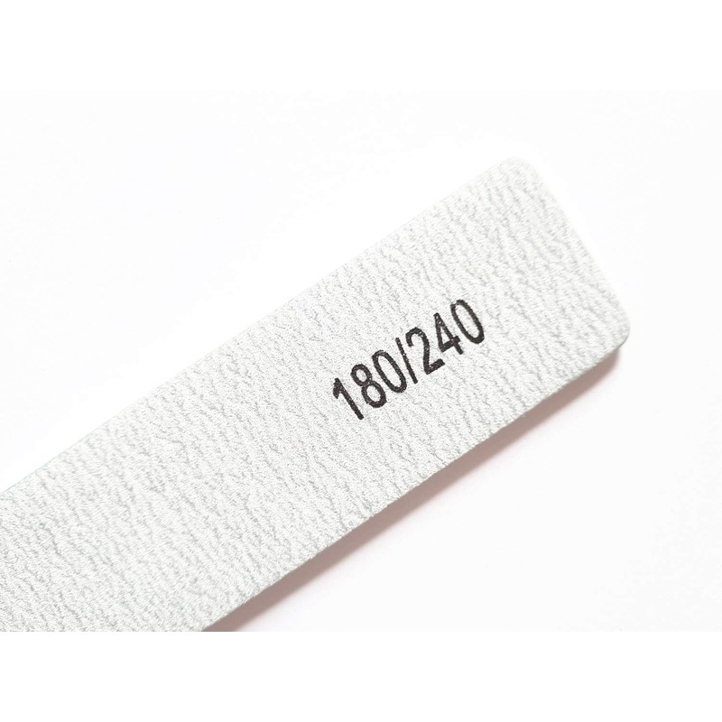 8X Nail Files Zebra Shape Square (Rectangle) Chose GRIT Double