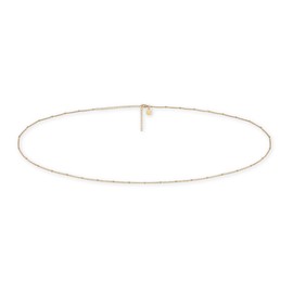 Belly Chain - Adjustable Chain with Small Beads Dots (78-93 cm) I Waterproof Body Chain for Women I Skin-Friendly Body Chain, stainless steel, Stainless Steel