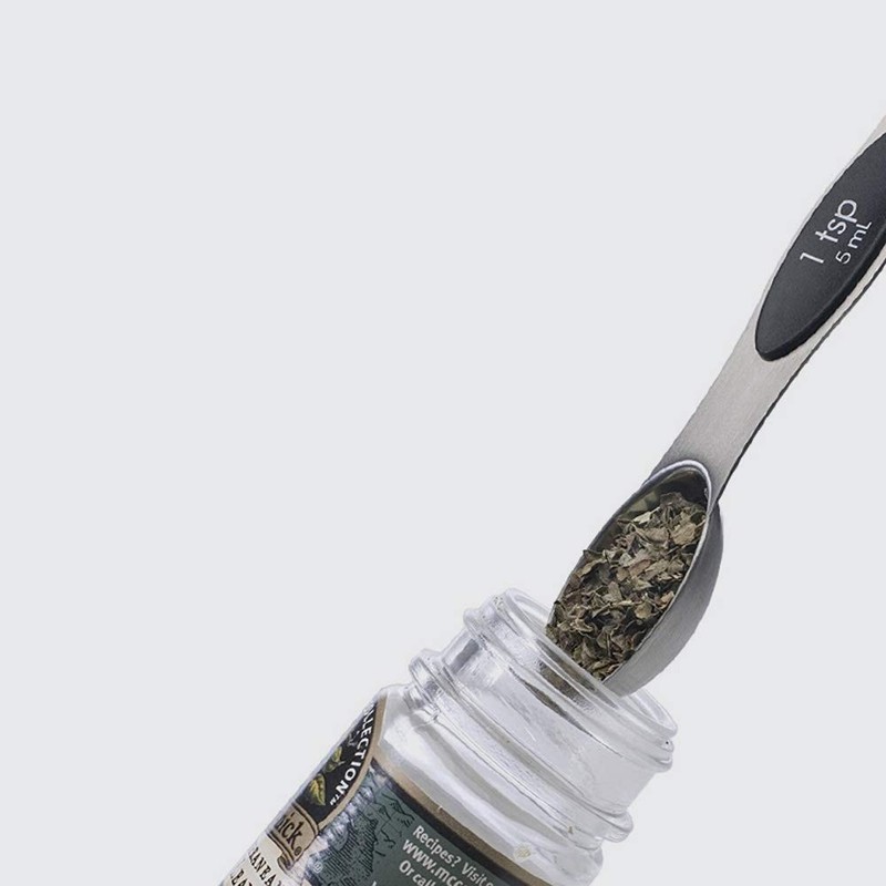 TAMUME Double Sided Stainless Steel Measuring Spoon Set of 5