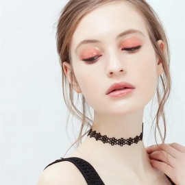 Gargantilla Choker Necklaces Color Lace, Accesorios Collar