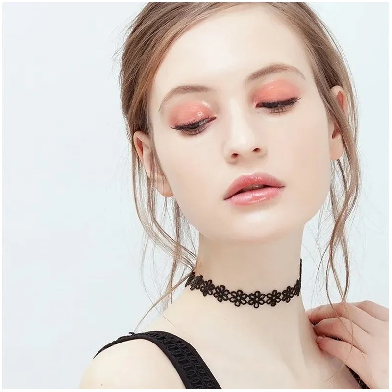Gargantilla Choker Necklaces Color Lace, Accesorios Collar