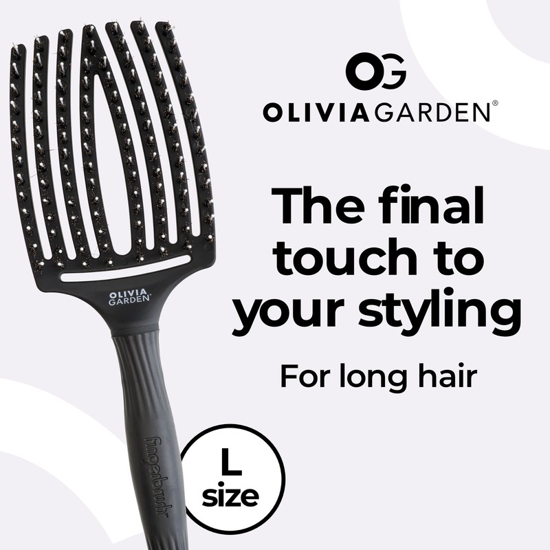 Olivia Garden - Fingerbrush - Boar & Nylon bristles -