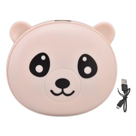 Hand Warmer Mini Portable Double Sides Heating USB Rechargeable Winter Heater with USB Cable for School Office HomePink