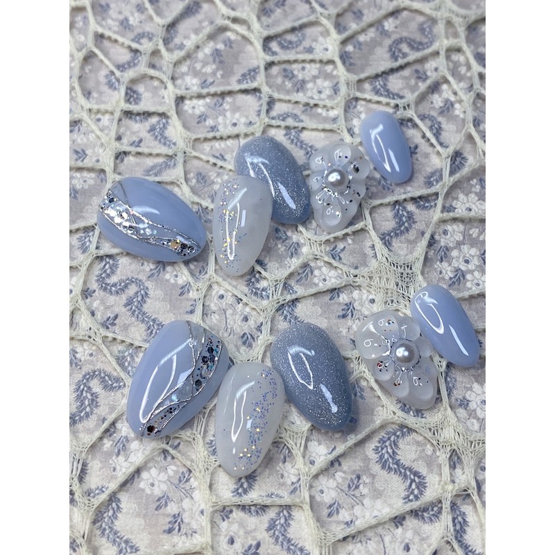 [Janef] What, give me back winter❄️Nail tips with a winter