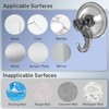 LUXEAR Suction Cup Hooks - 6 Pack Suction Hooks Reusable