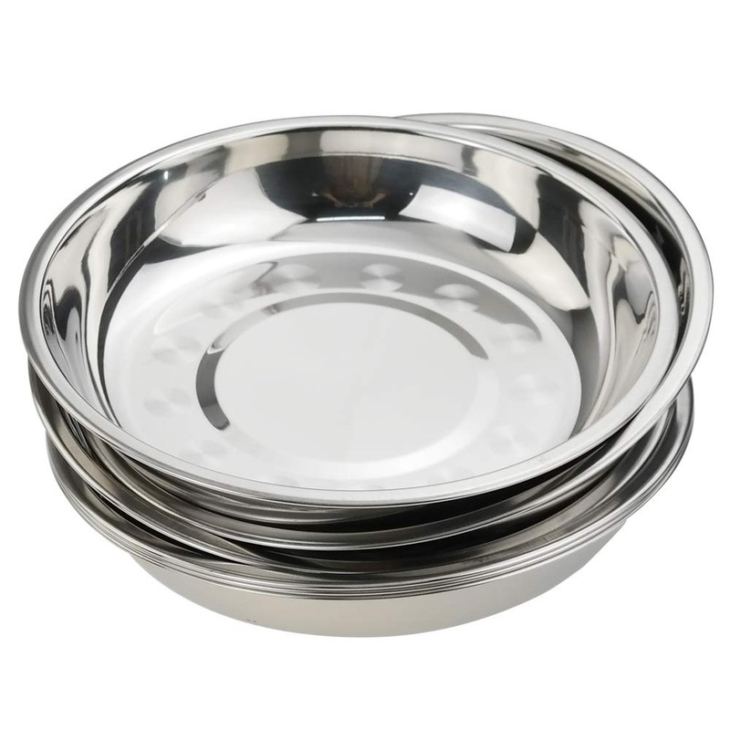 Gitany 6 Sets Round Dinner Plate Dish Food Holder Plates,
