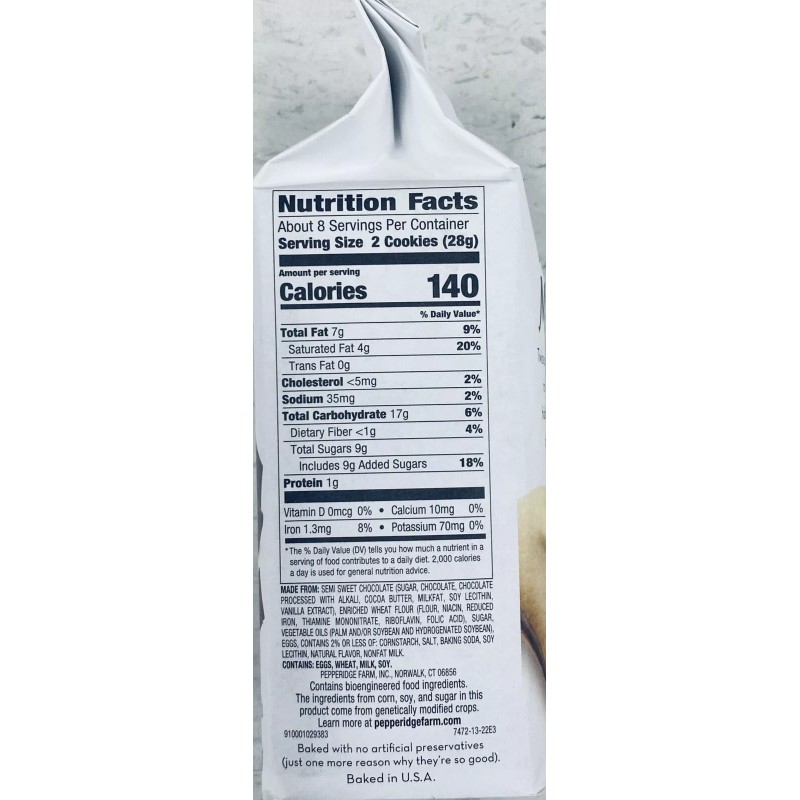 Pepperidge Farm 5x Pepperidge Farm Milano DOUBLE DARK CHOCOLATE Cookies