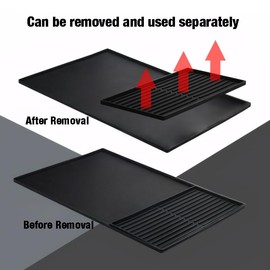 Coffee Bar Mat for Countertop, Emptycolor Heat Resistant Non-Slip Silicone Coffee Maker Station Mat for Counter, Waterproof Espresso Machine Mat