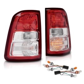 G-PLUS Tail Lights Brake Lamp w/Bulbs Driver & Passenger Compatible with Dodge Ram 1500 2019-2023/Not Fit Ram 1500 Classic and LED Type 55112988AE 55112989AE Luces Traseras Rear Brake Lamps Assembly