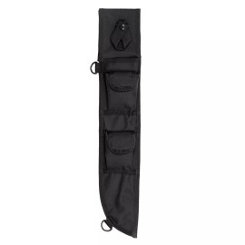 Rothco 18" MOLLE Compatible Machete Knife Sheath - Two Pocket Sheathes - Black