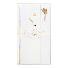 Marks KNP-GB107-WH Wedding Gift Stylish Metal Seal Tsuru