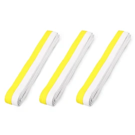 YSJCHEBS Pack of 3 Taekwondo Belts, Taekwondo Clothing Accessories, Martial Arts Sports Belts, Suitable for Taekwondo, Karate, Judo