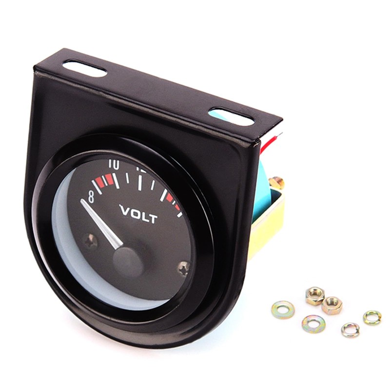 12V Voltmeter Gauge 2" 52mm Volt Voltage Meter Gauge Universal