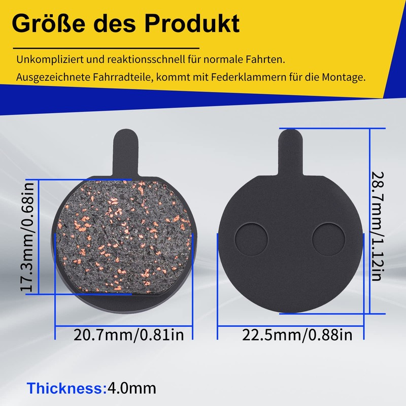 AHL Bicycle Disc Brake Pads for Jak-5 B777 Trinx Forever
