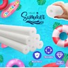 Chochkees White Pool Noodles Swimming Hollow Core Foam Tube, Floating