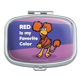 Red is My Favorite Color Fraggle Rock Rectangle Pill Case Trinket Gift Box