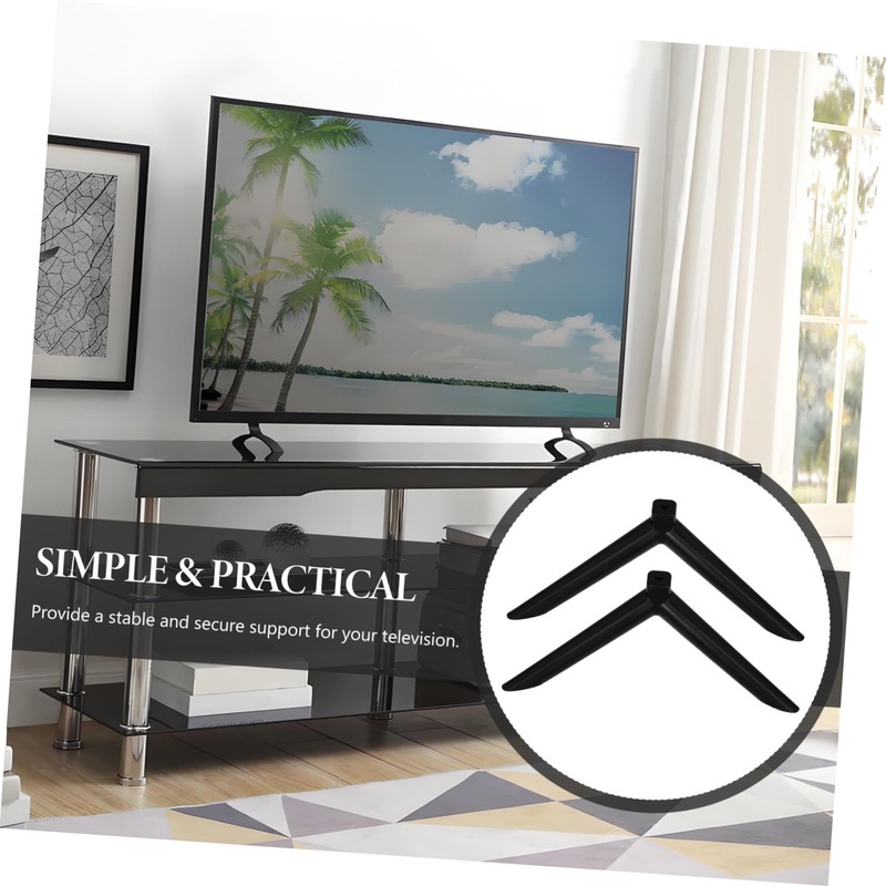 TEHAUX 1 Pair Durable Tv Stand for Bedroom Reinforced Base