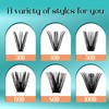 GEMERRY DIY Cluster Eyelash Extensions Kit with Lash Bond and