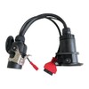 AMHTDOL ISO 7638 7pin (EBS/ABS) Adapter,Trailer and Truck Diagnostic Cable