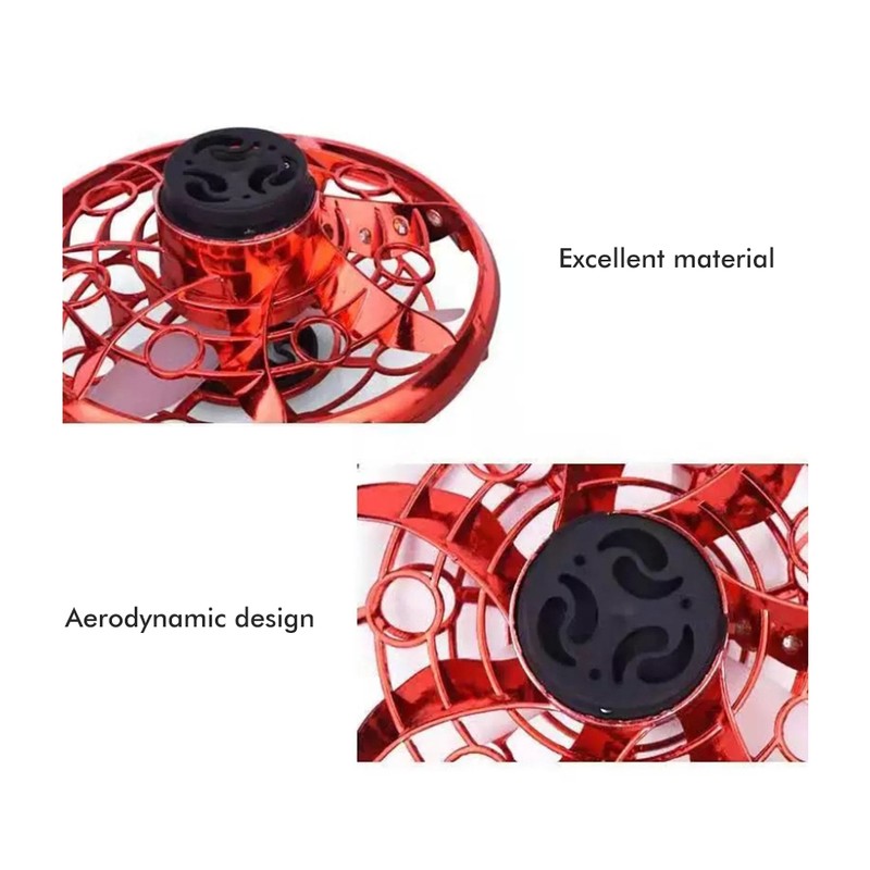 Mini UFO Flying Ball Toy for Kids Rotatable LED Luminous