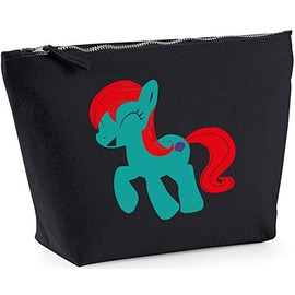 Hippowarehouse Mermaid pony printed make up cosmetic wash bag 18x19x9cm