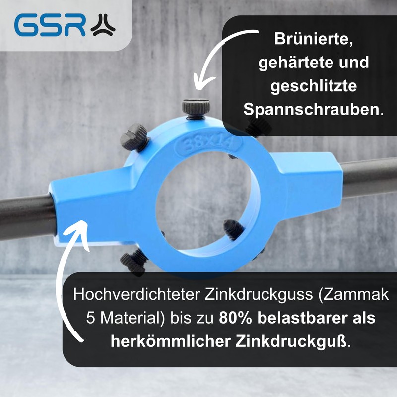 GSR Silver die holder (16 x 5) DIN EN 22568