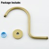 RANDOM S Shaped Shower Head Riser Pipe,Goose Neck Shower Arm