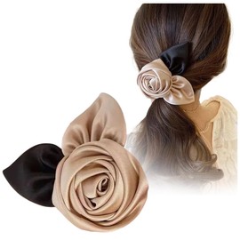 FASELE Hair Clip, Single Clip, Casual, Cute, Rose Flower, Barrette, Hair Accessory, Popular, Korean Style, Women's, Office, Hair Ornament, Stylish, Elegant, Stylish, Mother's Day, Gift, Present
