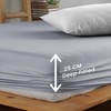 NAFAY LIVING Fitted sheet-Plain Dyed Ultra Soft Microfiber Bedding Sheet