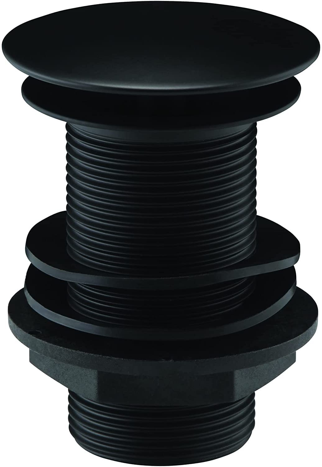 Clickbasin 100mm Long Unslotted Basin Waste | Pop Up Push Click Stainless Mechanism | For Basins With No Overflow | Longer To Aid Fitting To Thicker Counter Top Surfaces - View #8