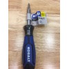 Kobalt 6 in 1 Multi-Bit Screwdriver Chrome Plated 67340 Blue